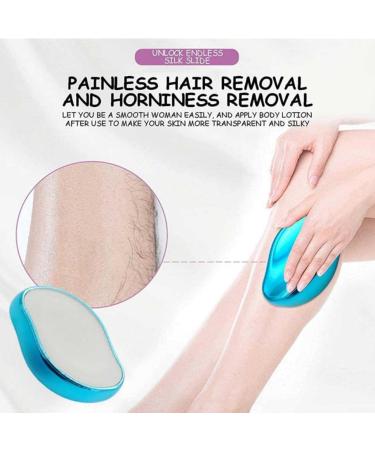 DRESSE Crystal Hair Eraser - Painless Exfoliation Hair Removal Tool for Women and Men - Black - Buy Online on GoSupps.com