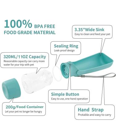 Portable Dog Water Bottle - Leak Proof Pet Dispenser for Traveling - Blue - Buy Online on GoSupps.com