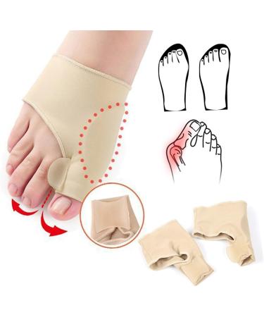 POO4KARK TEHE-VALGUS Orthesis - 2-in-1 Bunion Protector & Toe Spreader | Hallux Valgus Support - Beige (Size S) | International Shipping Available - Buy Online on GoSupps.com