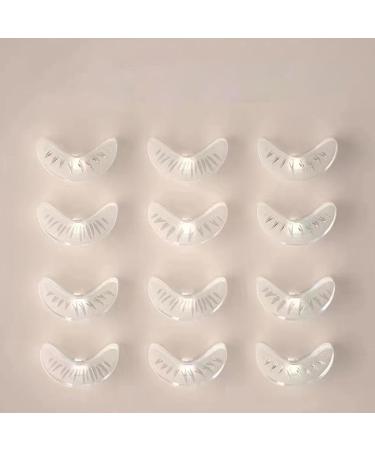 Siopob Eyelash Stamps | Smudge-proof Silicone Eyelash- Stamp For Bottom Lashes - Everyday Natural Face Look Supplies For Working Dating Gathering Home Traveling Transparent Left and Right Handles + 6 Pairs of Replacement Heads + Ink Pad - Buy Online on GoSupps.com