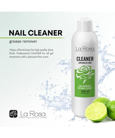 Larosa Nail Clean - Gel Nail Remover Alcohol-Free 1000ml | Studio Quality Degreasing & Cleaning with Lemon Fragrance - Buy Online on GoSupps.com