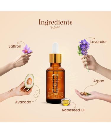 VAYUP Facial Beauty Oil enriched with Kumkumadi Tailam - 100% Natural Face Oil Gives Natural Glow to Your Face A Unique Blend of 5 Precious Oils with Potent Herbs - 25 ml - Buy Online on GoSupps.com