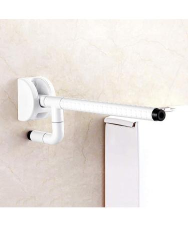 Bathroom Grab Rails Hand Rail Disability Anti-Slip Grab Bar Single Arm Drop Fold Down Support Rail Handrail Toilet Safety Han Bathroom Handle (Wh