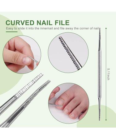 TEAORB 5PCS Professional Ingrown Toenail Tool Kit - Premium Stainless Steel Pedicure & Manicure Tools for Nail Correction, Pain Relief & Care - Buy Online on GoSupps.com