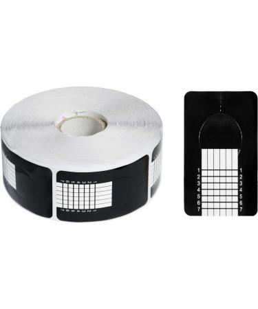 Profico Oval Nail Stencil Template - 100 Self-Adhesive Models for Gel & Acrylic Nail Extensions - Black - Buy Online on GoSupps.com