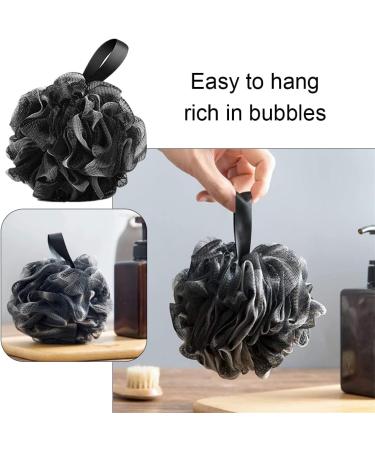 3 Pack Soft Mesh Shower Sponge - Exfoliating Bath Pouf for Women & Men - Cleanse and Soothe Skin - Buy Online on GoSupps.com