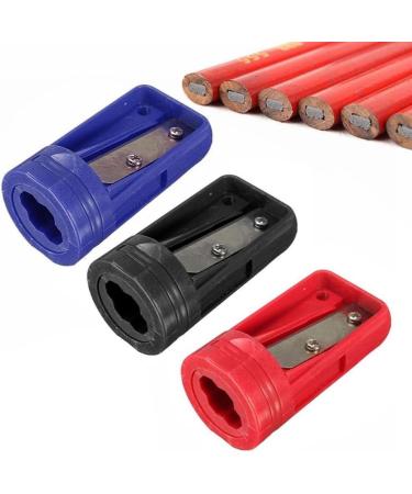 Premium Black Carpenter Woodwork Pencil & Sharpener - Essential Tool for Woodworking - Buy Online on GoSupps.com