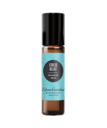 Edens Garden Stress Relief Essential Oil Roll-On Blend- 100% Pure Premium Grade Natural Therapeutic Aromatherapy Kid & Skin Safe The Best for Comfort Relaxation Pre-Diluted 10 ml (.33 fl oz) Stress Relief 0.33 Fl Oz (