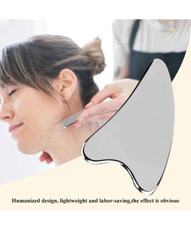 Stainless Steel Gua Sha Facial Tools | Silver-Plated Acupuncture Massage & Spa Treatment Tools for Body & Trigger Point Therapy - Buy Online on GoSupps.com
