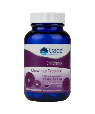 Trace Minerals Research Children's Chewable Probiotic Concord Grape 30 Chewables
