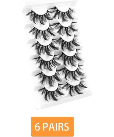 FAIRYGATE False Eyelashes Dramatic Lashes Faux Mink Fluffy Eyelash Wispy Strip Lash that Look Like Extensions Thick Volume Lashes 6 Pairs B5505 FGJSTB5505 - Buy Online on GoSupps.com