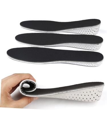 NOLITOY Height Increase Inserts - Invisible Lifting Insoles for Men | Comfortable Full Pad Shoe Lift Inserts - Size 3 Net Black - Buy Online on GoSupps.com