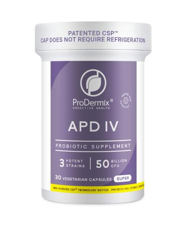 APD IV Probiotic Supplement for Detoxification 50 Billion CFU Once Daily Probiotic Supplement for GI Tract Health and Detox Lactobacillus + Bifidobacterium Kosher (30 Count) 30 Count (Pack of 1)