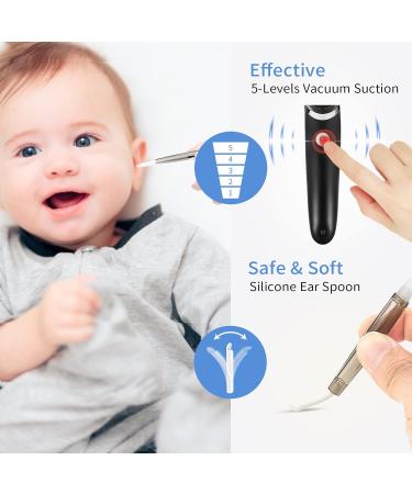 Electric Ear Wax Removal Vacuum | 5-Level Strong Suction | USB Charge & Reusable Silicone Tool - Buy Online on GoSupps.com