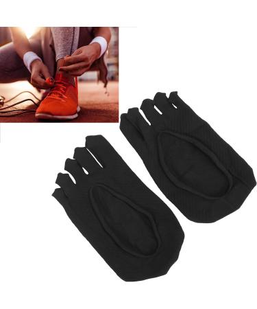 Toe Socks for Women Low Cut Polyester Socks to Absorb Sweat black - Buy Online on GoSupps.com