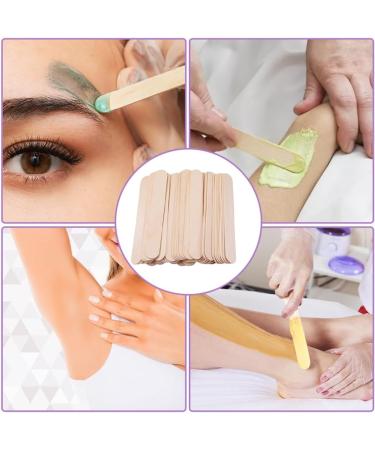 50 Pack Wooden Spatulas for Hair Removal | Waxing Spatula Wooden Wax Sticks & Small Wax Applicators - Buy Online on GoSupps.com