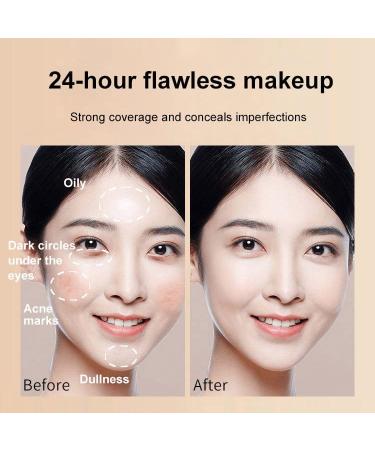 Red Ginseng Bird's Nest Concealer Liquid Foundation - Long-lasting Moisturizing Non-makeup Concealer (01 Natural Color) - Buy Online on GoSupps.com