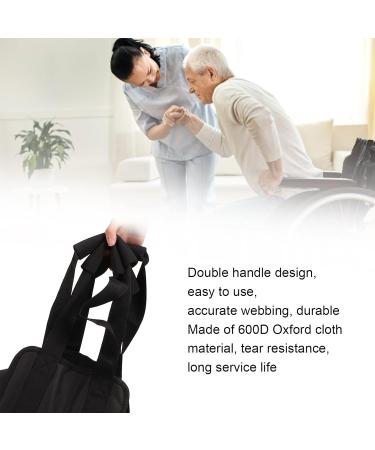 Natudeco Black Transfer Belt - Double Handle Breathable Oxford Fabric Ideal for Patient Lifting & Elderly Care - Buy Online on GoSupps.com