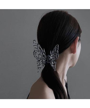 Women Hair Claw 2pcs Exquisite Butterfly Hair Claw Clip Elegant Hair Styling Clip Nonslip Ponytail Clip Trendy Headwear style2 - Buy Online on GoSupps.com