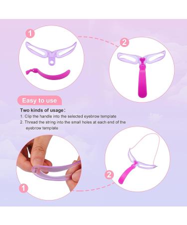 4 Pieces Eyebrow Stencil Kit with Tweezers and Razor - 8 Styles for DIY Grooming - Stainless Steel, Washable & Reusable - Chic Eyebrow Shaping Set - Buy Online on GoSupps.com