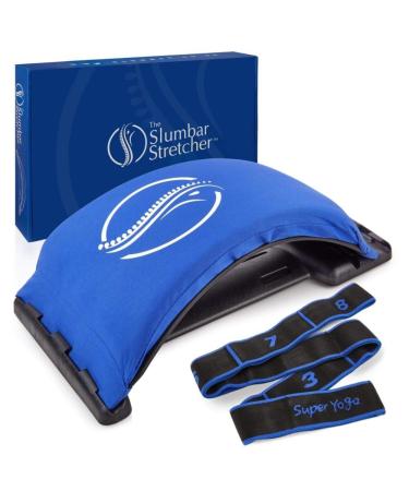 The Slumbar Back Stretcher and Posture Corrector. Relieves Back Shoulder Neck and Sciatic Pain. Postural Support and Relief. Free Ebook and Stretching Strap Standard