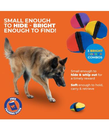 Tug-E-Nuff The Clam | Compact Dog Treat Dispenser Toy with Clever Opening Mechanism | Ideal for Interactive Dog Training | Pocket-friendly and Size 4.5 inches Orange & Blue - Buy Online on GoSupps.com