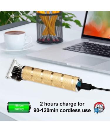 SURKER Electric Pro Li Clippers - Waterproof Rechargeable Cordless T-Blade Trimmer for Men (Gold) - Buy Online on GoSupps.com