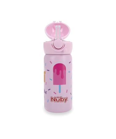 Nuby Thirsty Kids No Spill Flip-It Active Stainless Steel Travel Cup  14 Oz  Ice Cream - Buy Online on GoSupps.com