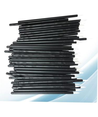 DRESSOOS 100pcs Makeup Gadgets White Wand Applicator Eyeliner Liquid Eyeliner Brush Makeup Stick Soft Head 15cmX10cm Black - Buy Online on GoSupps.com