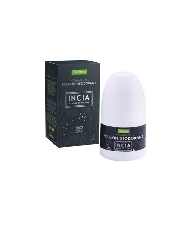 Incia Natural Deodorant | Vegan | Aluminum Free Deodorant for Men and Women | Fresh |Cruelty Free Paraben Free Natural Fragrance (Men Pack of 1) Men 1.76 Fl Oz (Pack of 1)
