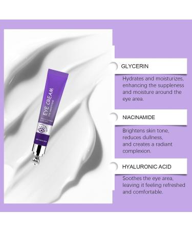  Nurvidis Caffeine Cream for Dark Circles & Puffiness Hydrating Serum for Wrinkles & Fine Lines Men & Women Eye Moisturizer Purple - Buy Online on GoSupps.com