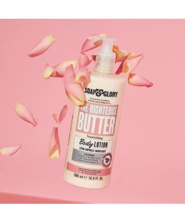 Soap & Glory Original Pink The Righteous Butter Moisturizing Body Lotion 500ml - Shea Butter, Vitamin E & Aloe Vera Moisturizer - Rose & Bergamot Scented Lotion - Buy Online on GoSupps.com