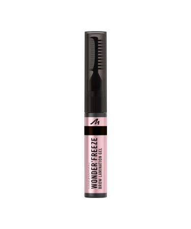 Manhattan Wonder'Freeze Brow Lamination Gel 004 Deep Brown, waterproof and smudge-proof brow gel that shapes and sets