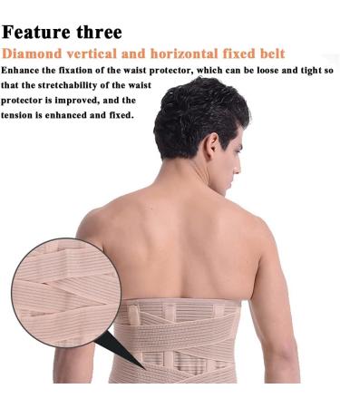 Adjustable Lumbar Spine Support Belt | Waist Pain Relief & Posture Corrector | Breathable Design for Men & Women XL Size - Buy Online on GoSupps.com