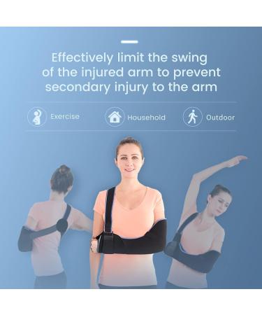 FoRes Medical Arm Sling Support - Adjustable Breathable Immobilizer for Hand Injury Broken Arm Dislocated Shoulder - X-Large Size - Buy Online on GoSupps.com