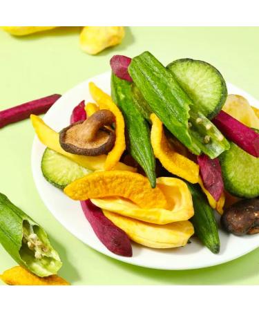 16 types of comprehensive crispy fruits and vegetables Instant dried crispy fruits&vegetables snack mixed okra mushrooms purple potato bananas Ready-to-eat Dried fruits and vegetables (60g 1 bag) 60g 1 count (Pack of 1) - Buy Online on GoSupps.com