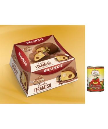 Zia Rosa Balocco My tiramisu cake with coffee cream and mascarpone 650 g + 400 g box Zia Rosa DOP San Marzano tomatoes