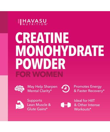 HAVASU NUTRITION Micronized Creatine Monohydrate for Women (100 Servings) & Saw Palmetto for Women Hair Complex (30 Servings) - Buy Online on GoSupps.com