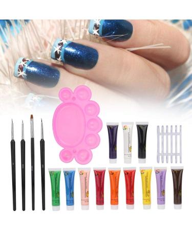 Nail Art Palette Kit - 4PCS Brush Pen for Easy Drawing | Exquisite Craftsmanship for Home and Beauty Salons - International Shipping Available - Buy Online on GoSupps.com