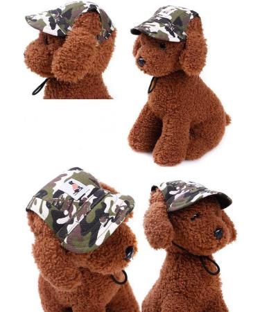 PetPhindU Dog Sun Hat Baseball Cap - Army Green Peaked Cap with Letter Print | Stylish Sun Protection for Dogs - Buy Online on GoSupps.com