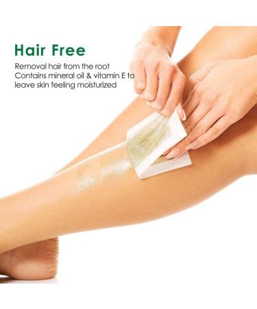 Avashine Body Wax Strips 64 Pack - Large 3.5x7 Inch Waxing Kit for Smooth Skin - Buy Online on GoSupps.com