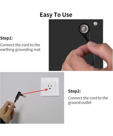 Grounding Mat Kit Earth Mat Grounding Pad for Computer Foot and Bed Grounded Foot Therapy Universal Computer Pad (11.8"X27.5") Improves Sleep Reduces Inflammation Pain and Anxiety - Buy Online on GoSupps.com