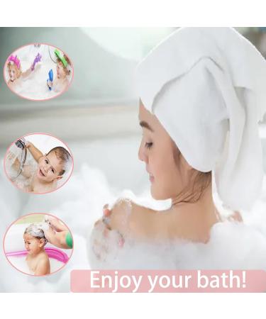 Bath Sponge Body Scrubber Loofah Exfoliating Mesh Pouf Shower Ball Puff Sponges for Women and Men Bathing Accessories - Set of 2 White Pink - Buy Online on GoSupps.com