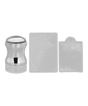 Silicone Nail Stamper Transparent DIY Soft Nail Art Stamper for Home Nail Salon