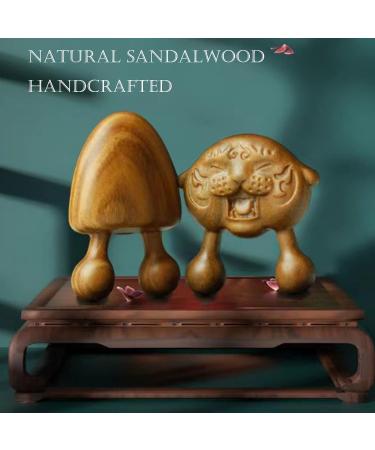 Sandalwood Natural Facial Massager Eye Massager Meridian Grooming Lymphatic Drainage Gua Sha Comb (A02) - Buy Online on GoSupps.com