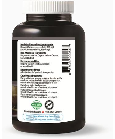 InkaMaca Organic Black Maca 800mg (90 Capsules) Gelatinized Non-GMO Vegan Gluten-Free Soy-Free Dairy-Free - Authentic Peruvian Maca Root Supplement for Energy & Vitality 90 count (Pack of 1) - Buy Online on GoSupps.com