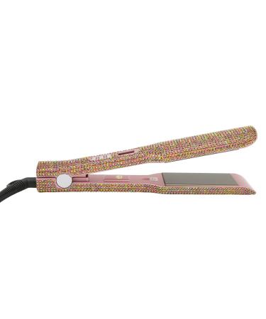 Hair Straightener Hair Curler 2 in 1 Multi Level Heater Fast Heating 30 Seconds Hair Straightener with Coating Adjustable Temperature Hair Straightener with Function (US Plug