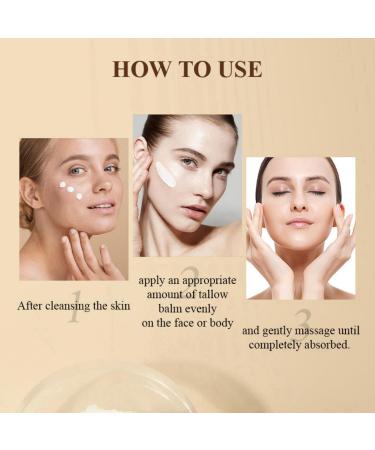 Tallow Honey Balm Moisturizes Honey Tallow Balm for Cracked and Dry Skin Moisturiser Face Women Tallow Honey Body Lotion for Face Body Face Moisturiser Hydrating Face Cream Dry Skin Moisturiser 60g - Buy Online on GoSupps.com