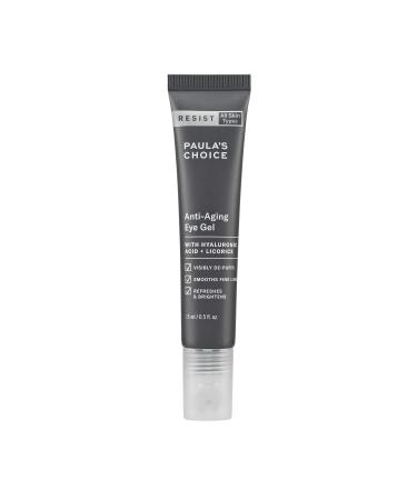 Paula's Choice RESIST Anti-Aging Eye Gel with Hyaluronic Acid, for Dark Circles, Puffy Eyes, Crow's Feet, Fine Lines & Wrinkles, 0.5 Ounce - Buy Online on GoSupps.com