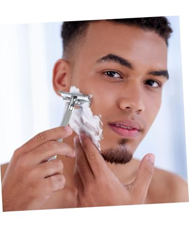 Merryhapy Rustproof Manual Razor for Men - Professional Double-Sided Straight Blade Beard Trimmer (1 Pack) - Buy Online on GoSupps.com